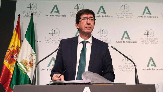 El vicepresidente de la Junta, Juan Marín.