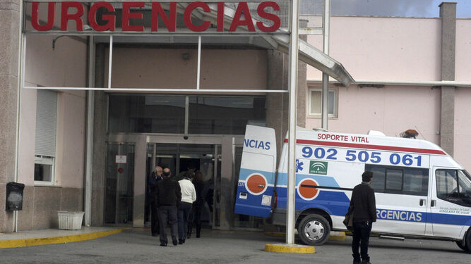 Acceso de urgencias del hospital de Villamartín