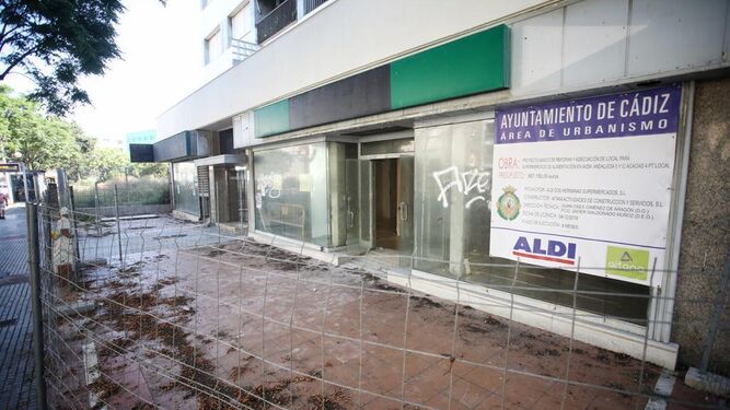 Las obras del nuevo supermercado de Aldi ya se han reanudado.
