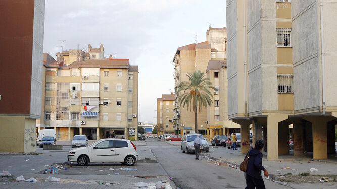 Imagen del Polígono Sur en Sevilla, uno de los barrios más pobres de España
