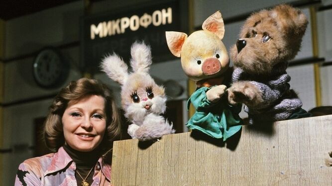 Los peluches del infantil 'Buenas noches, niños', en la TV de la URSS de los años 70