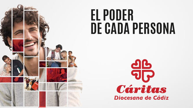 Cartel de la actual campaña de Cáritas.