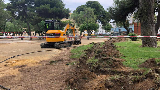 Renovación del sistema de riego del Parque Sacramento en San Fernando.