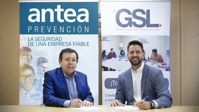 Joaquín Caro Ledesma, director general de Antea y David Muñoz, director general de GSL.