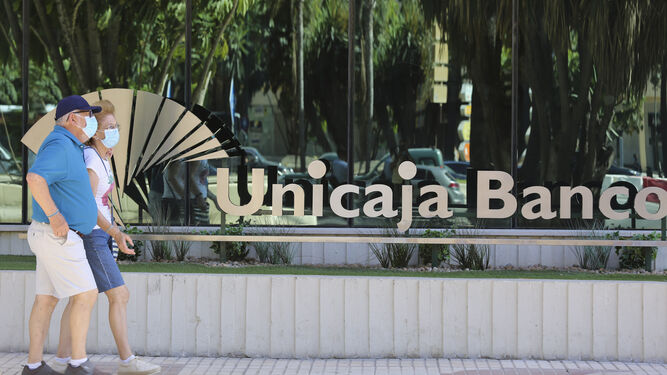 Sede de Unicaja Banco en Málaga capital.