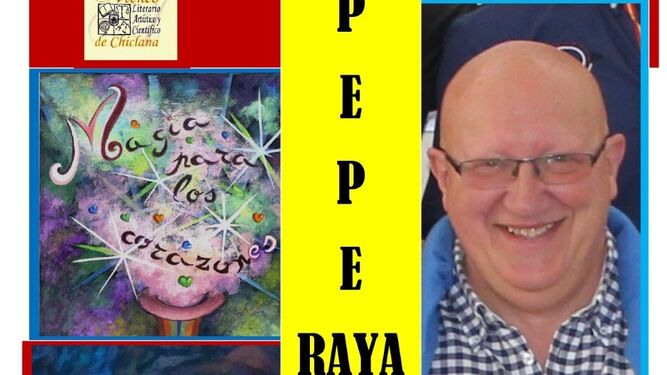Pepe Raya en el cartel promocional de la exposición.
