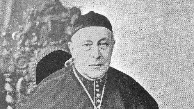 El obispo en 1856, don Félix María Arriete y Llano.
