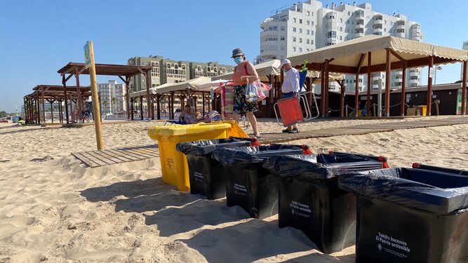Los nuevos contenedores incorporados a las playas y al litoral portuense.