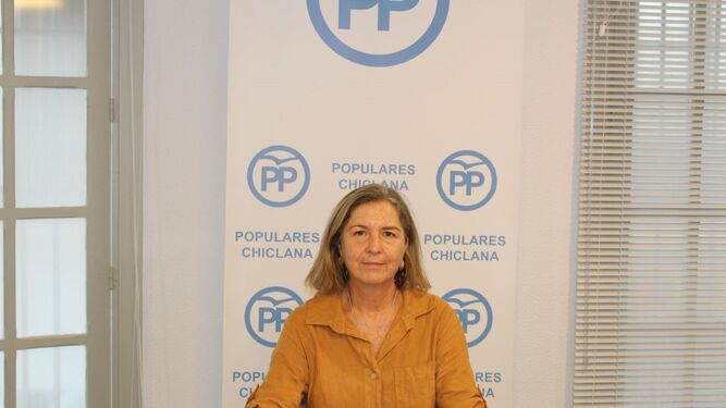Ana Bertón, concejala de la formación popular en Chiclana.