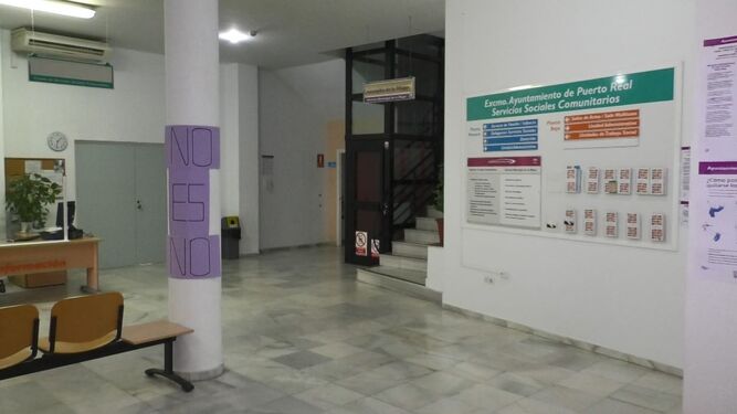 Sala de espera de los Servicios Sociales Municipales