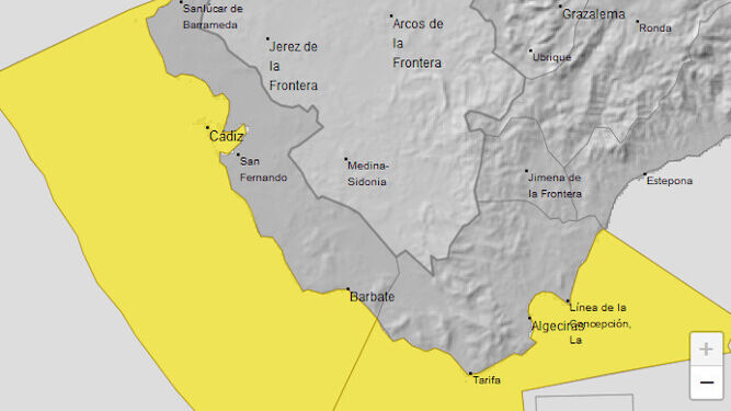 La alerta amarilla se ha extendido a todo el litoral.