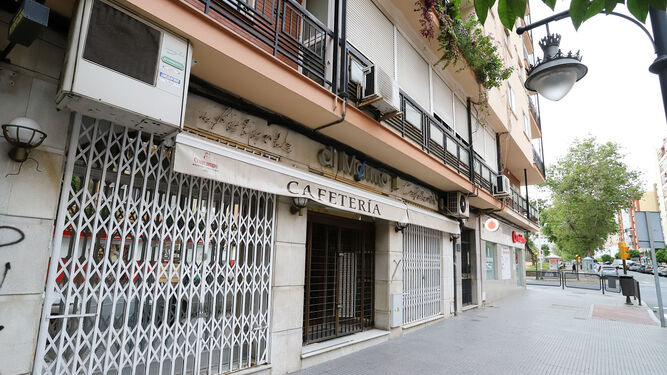 Cafetería cerrada en Huelva durante el estado de alarma