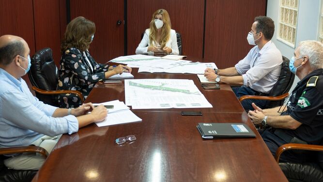Reunión del Ayuntamiento con el Consorcio Metropolitano de Transportes.