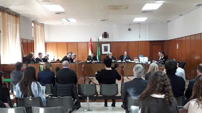 Un momento del juicio celebrado en la Audiencia de Cádiz.