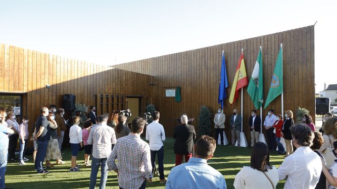 La inauguración de la nueva sala polivalente del parque Laguna del Moral.