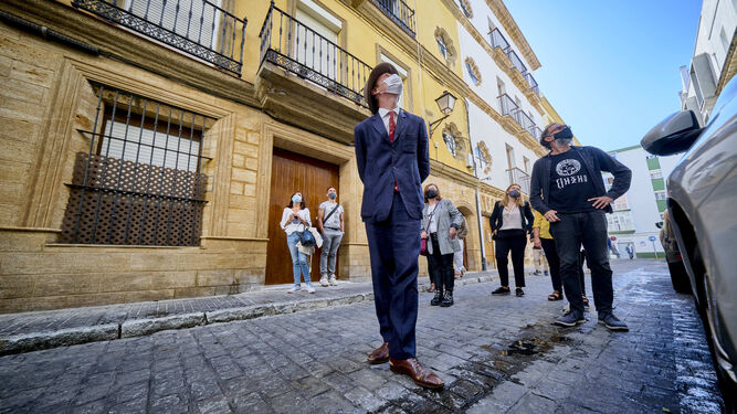Una imagen de 'El paseo de Robert Walser', ayer en Cádiz.
