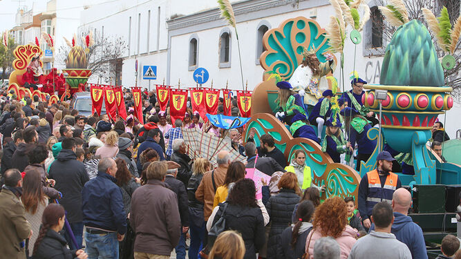 Cabalgata de Reyes de una pasada edición de las fiestas.
