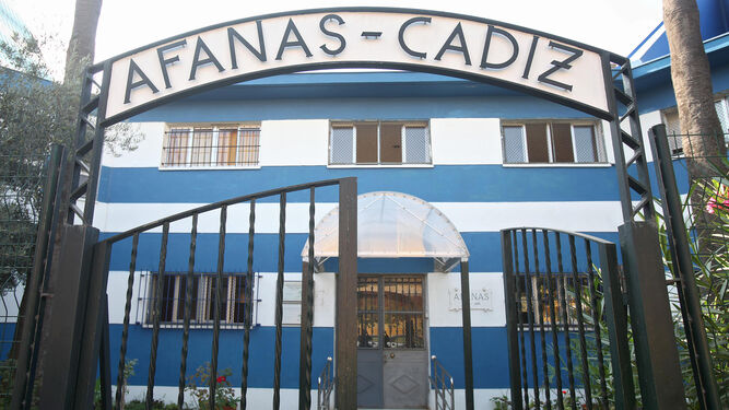 Entrada del centro de Afanas Cádiz.