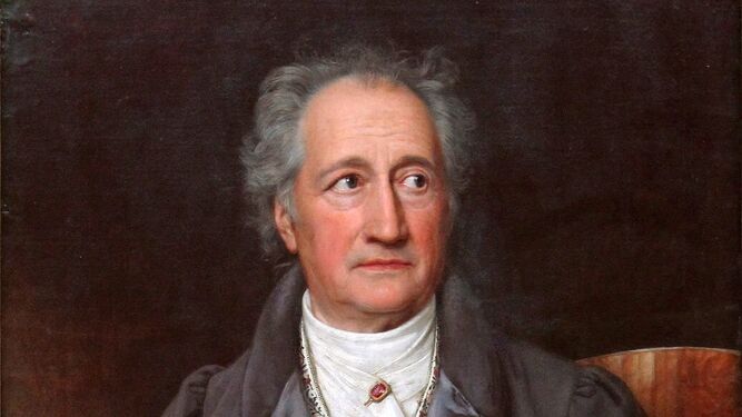 Johann Wolfgang von Goethe, según el retrato de Joseph K. Stieler (1820).