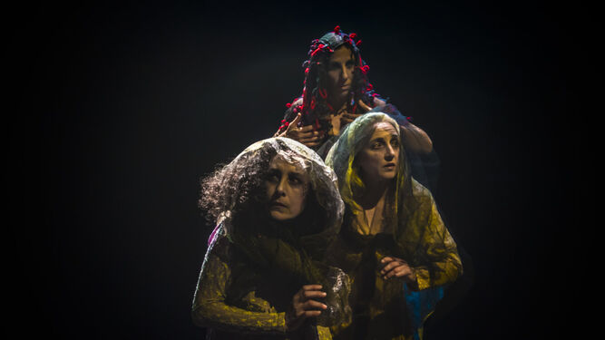 Marga Reyes, Antonia Gómez y Aurora Casado son ‘Las brujas de Macbeth’ en la obra de Antonio Álamo.