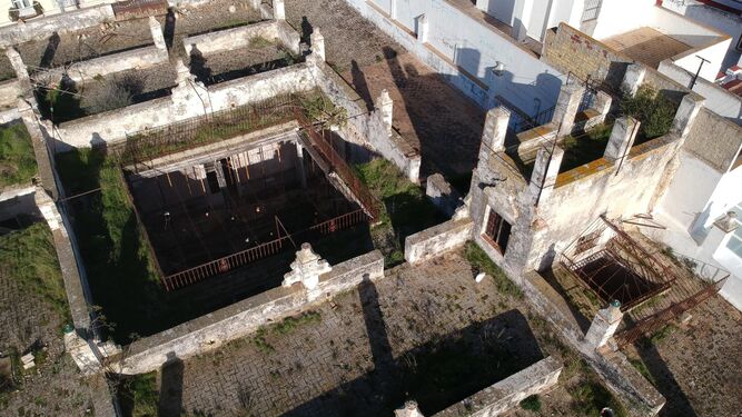 La Casa Lazaga, a vista de dron, en una imagen de archivo.
