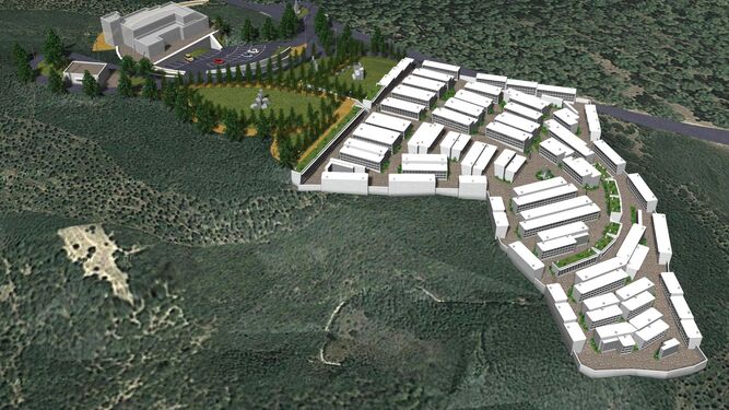 Este es el aspecto que tendría el futuro cementerio  municipal que se ubica en Las Quebradas.