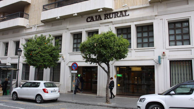 Oficina de la Caja Rural del Sur en el centro de la capital.