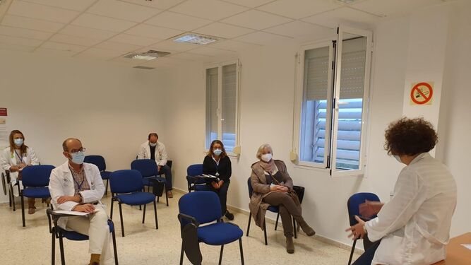 Reunión de 'profesionales guía' en el Hospital de Puerto Real