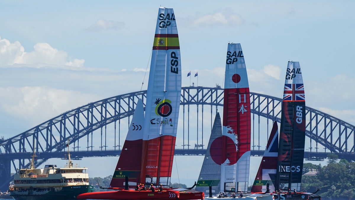 Imagen de los barcos en la regata celebrada en Sidney.