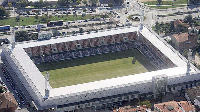 Vista aérea del estadio municipal de Pasarón