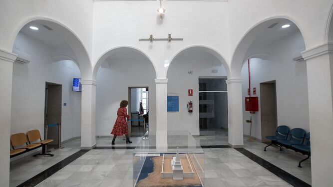 Patio interior del edificio del Museo, donde ha estado la Alcaldía durante tres años.