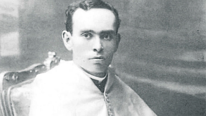 Retrato del futuro beato Luis León Muñoz, que fuera párroco de la Castrense en 1931 y 1932.