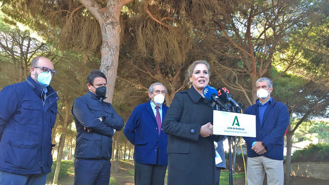 La delegada del Gobierno Andaluz, Ana Mestre, ofreció los datos principales de la intervención.