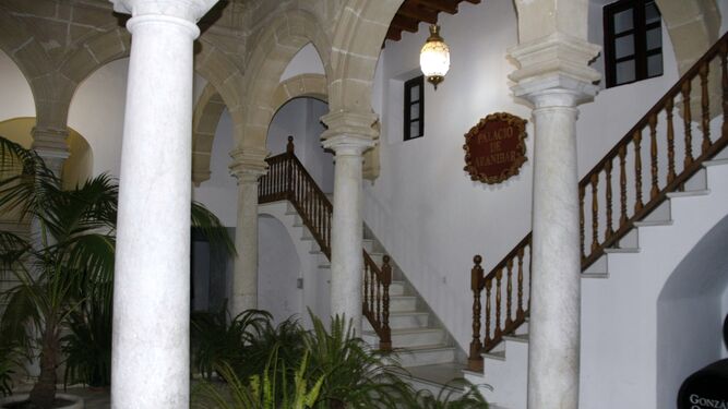 El interior del Palacio de Araníbar, en el que se instalará el centro de interpretación de Cargadores a Indias.
