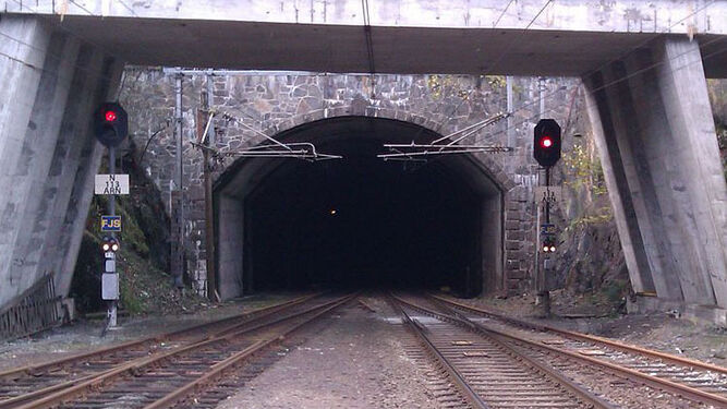 Entrada al túnel desde Bergen