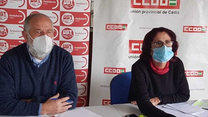 Antonio Pavón y Lola Rodríguez en la rueda de prensa virtual de este lunes.