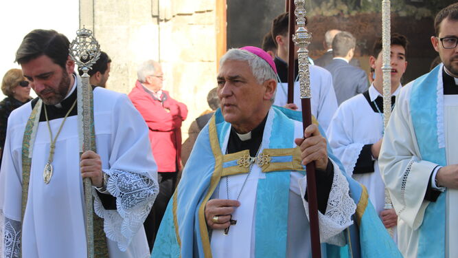 El Obispo de Cádiz en la festividad de la Patrona, en una imagen de archivo