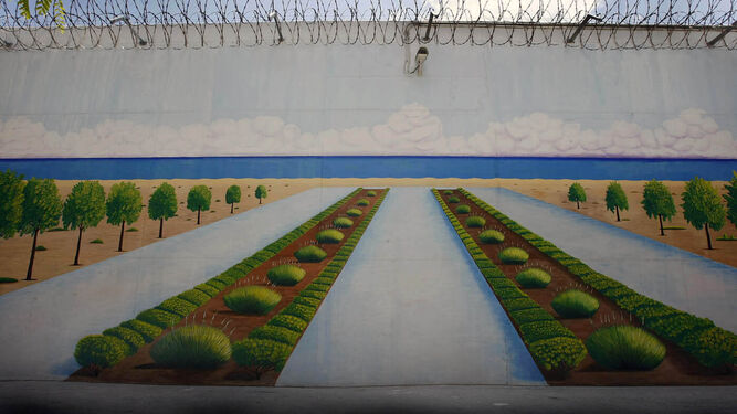 Mural del complejo penitenciario de Puerto III.