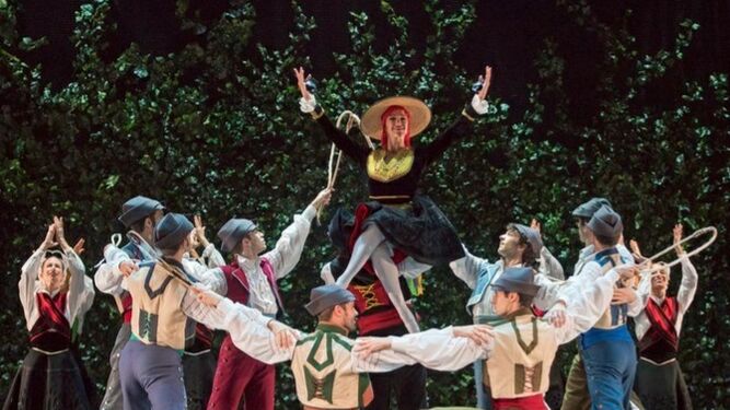Un pasaje de la 'Fantasía galaica' incluida en el espectáculo 'Centenario Antonio Ruiz Soler' del Ballet Nacional.