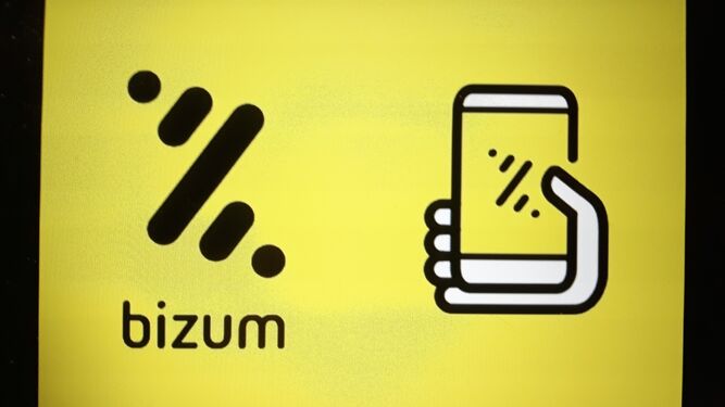 Logotipo del pago con bizum, a través del teléfono móvil.