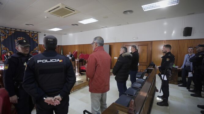 Los autores del crimen del Churrero durante el juicio celebrado en la Audiencia.