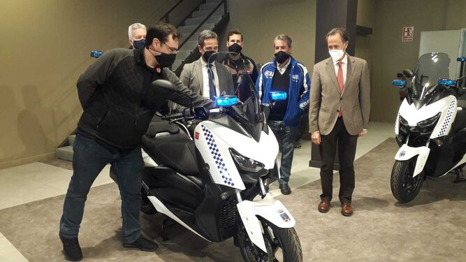 Nuevas motos que pasarán a manos de los agentes municipales.