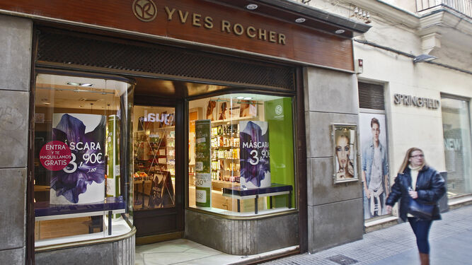La tienda de Yves Rocher en la calle Columela.