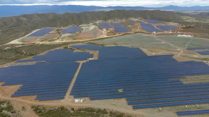 Estado actual de la planta fotovoltaica La Cabrita en Tabernas