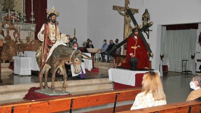 El Vía Crucis de La Borriquita celebrado este viernes.