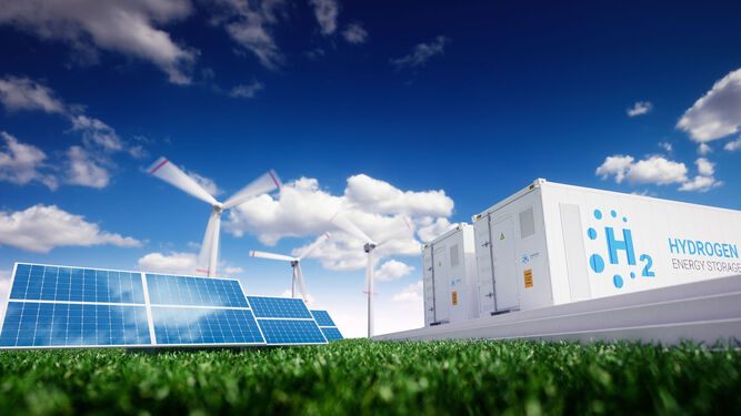 El hidrógeno verde requiere de la combinación de varias fuentes de energía renovables.