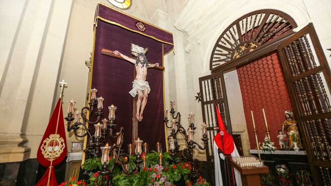 El Cristo del Perdón en la Iglesia Mayor.