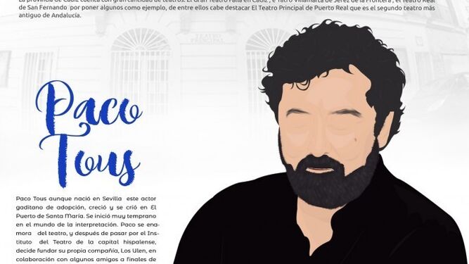 Cartel dedicado a Paco Tous.