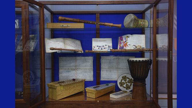Una imagen de la exposición 'La música en la Biblioteca'.