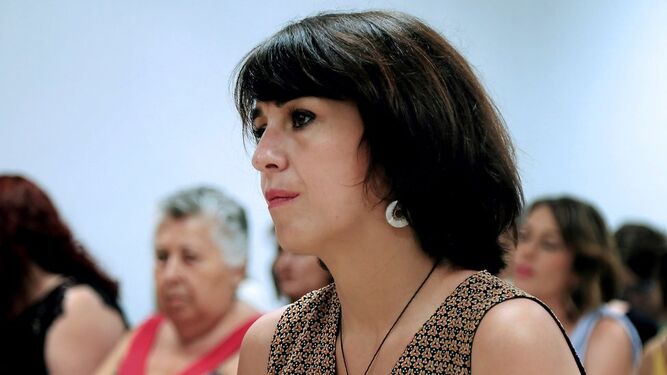 Juana Rivas durante el juicio